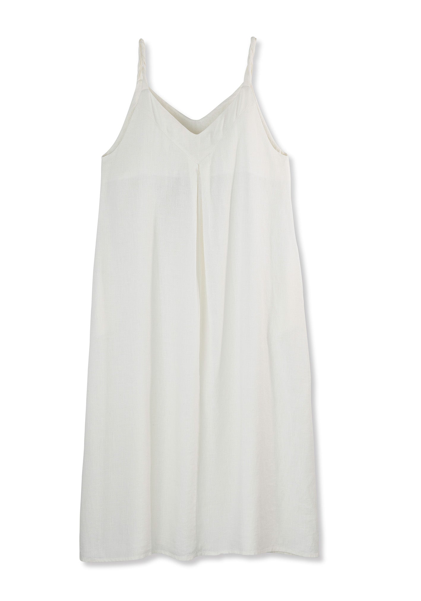 Linen Dress with Twisted Straps
