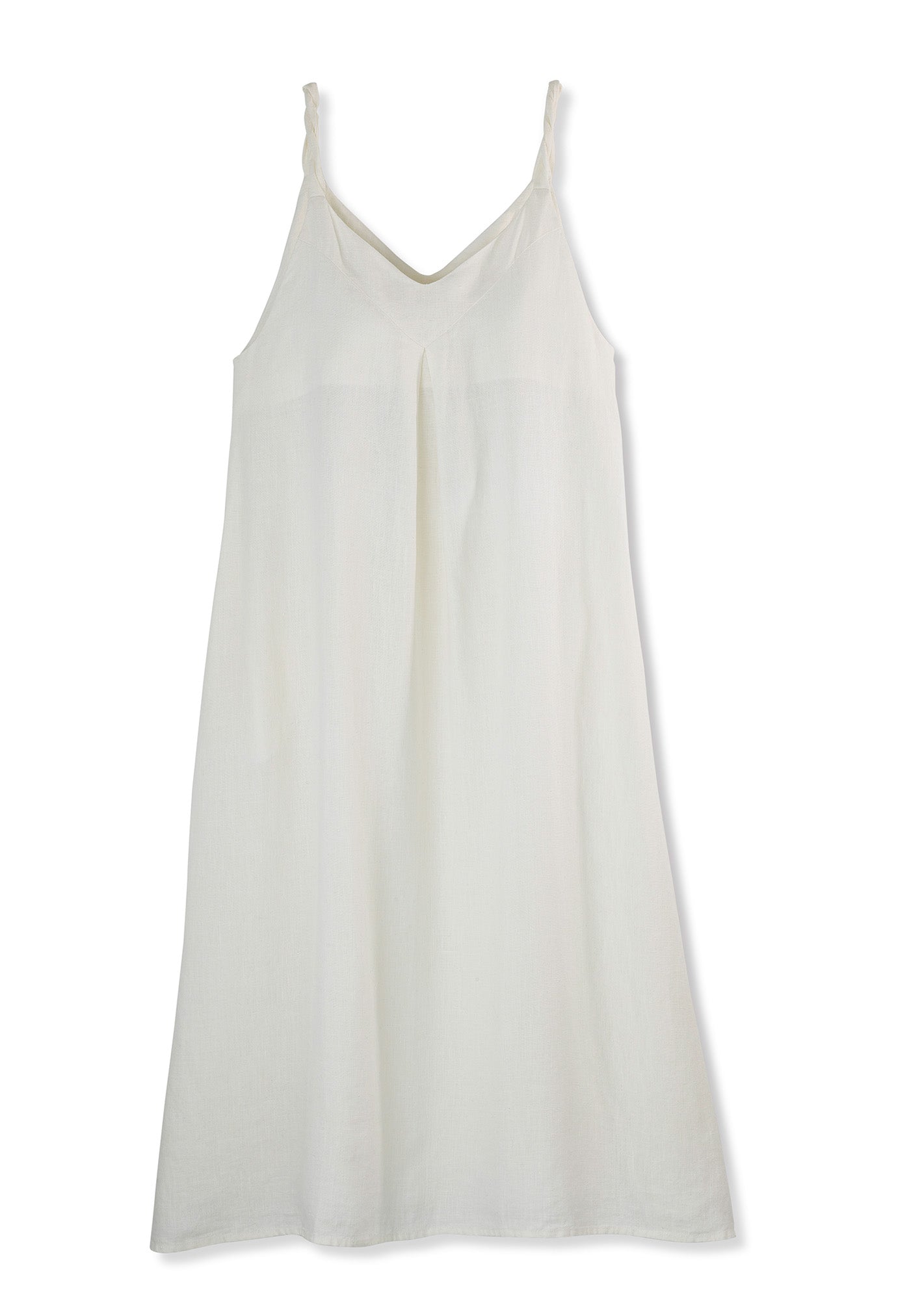 Linen Dress with Twisted Straps