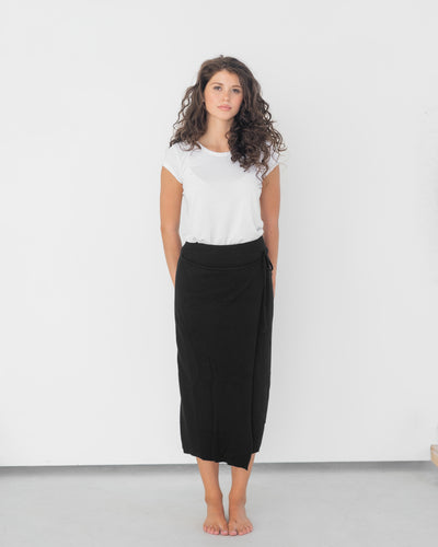 Strickrock zum Binden aus Cashmere Merino | Damen