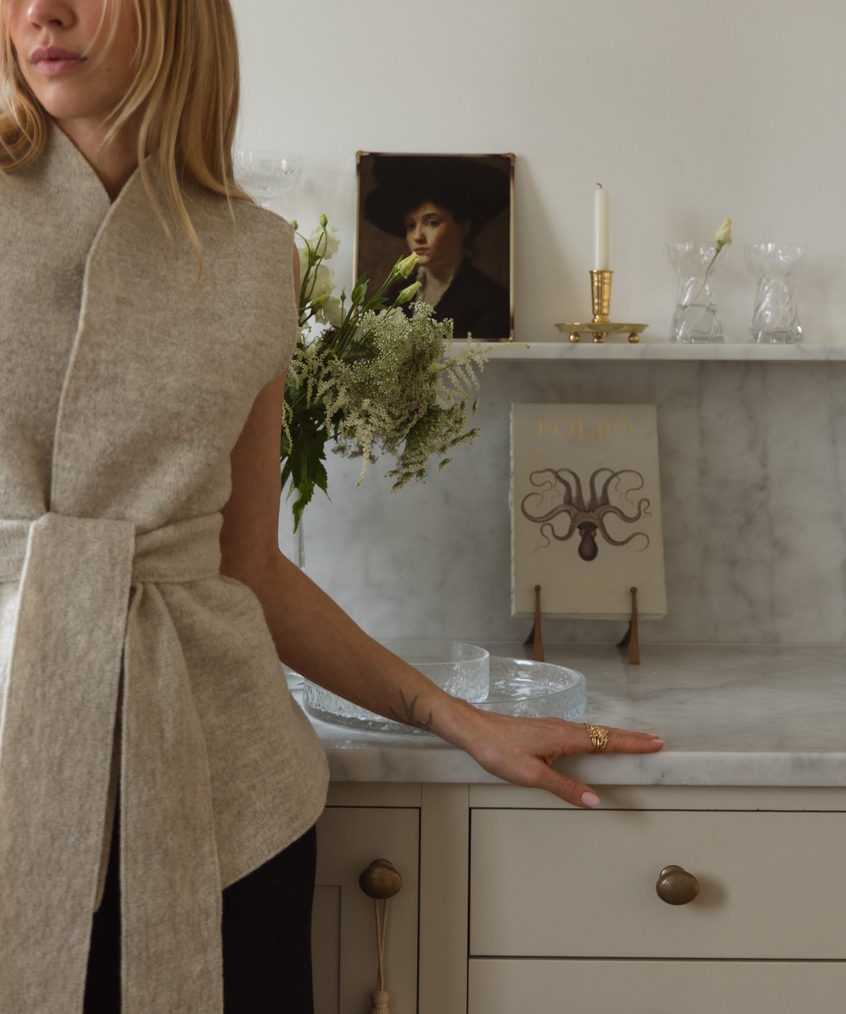 Walked Vest with Belt
