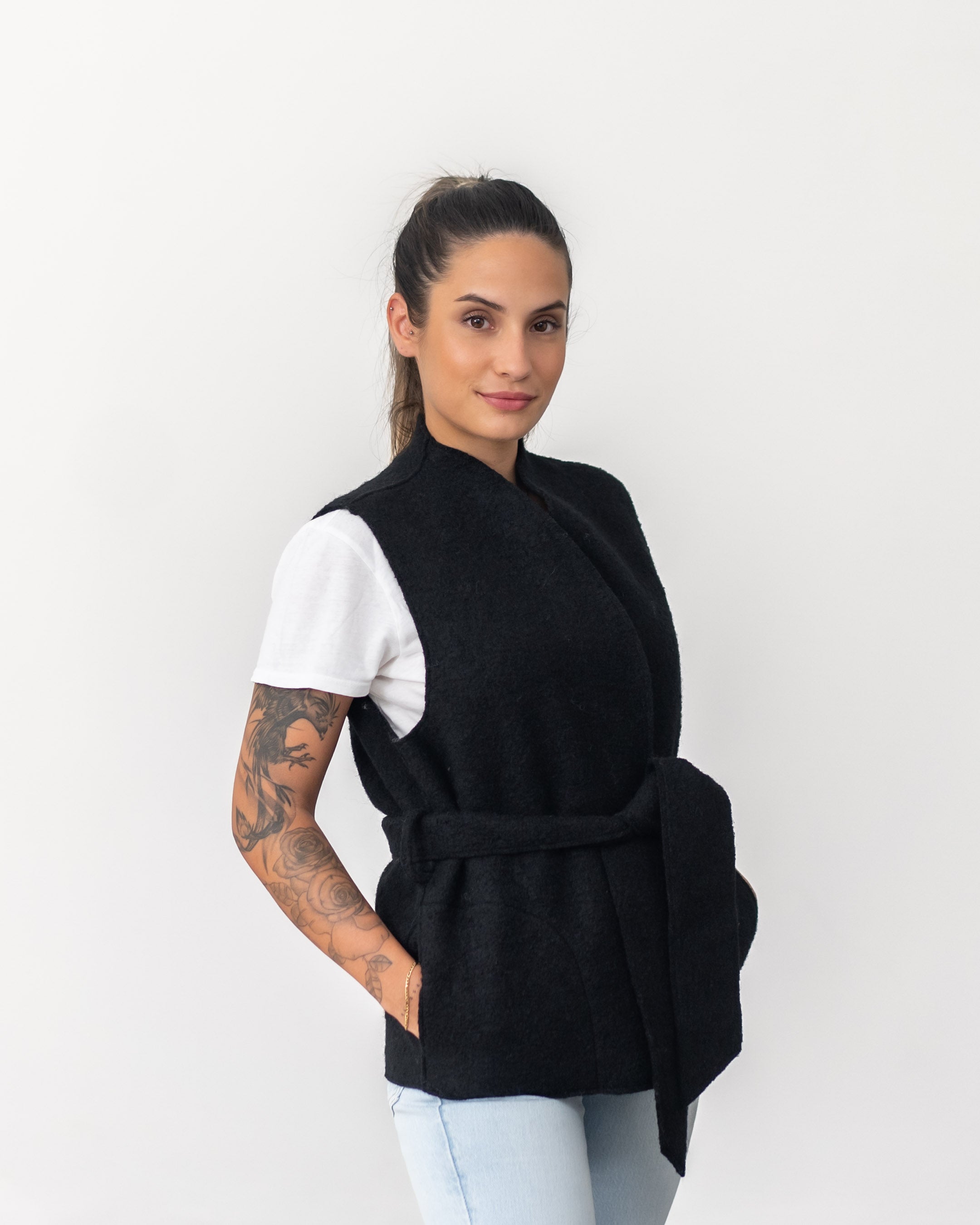 Walked Vest with Belt
