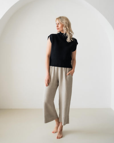 Culotte aus Leinen | Damen
