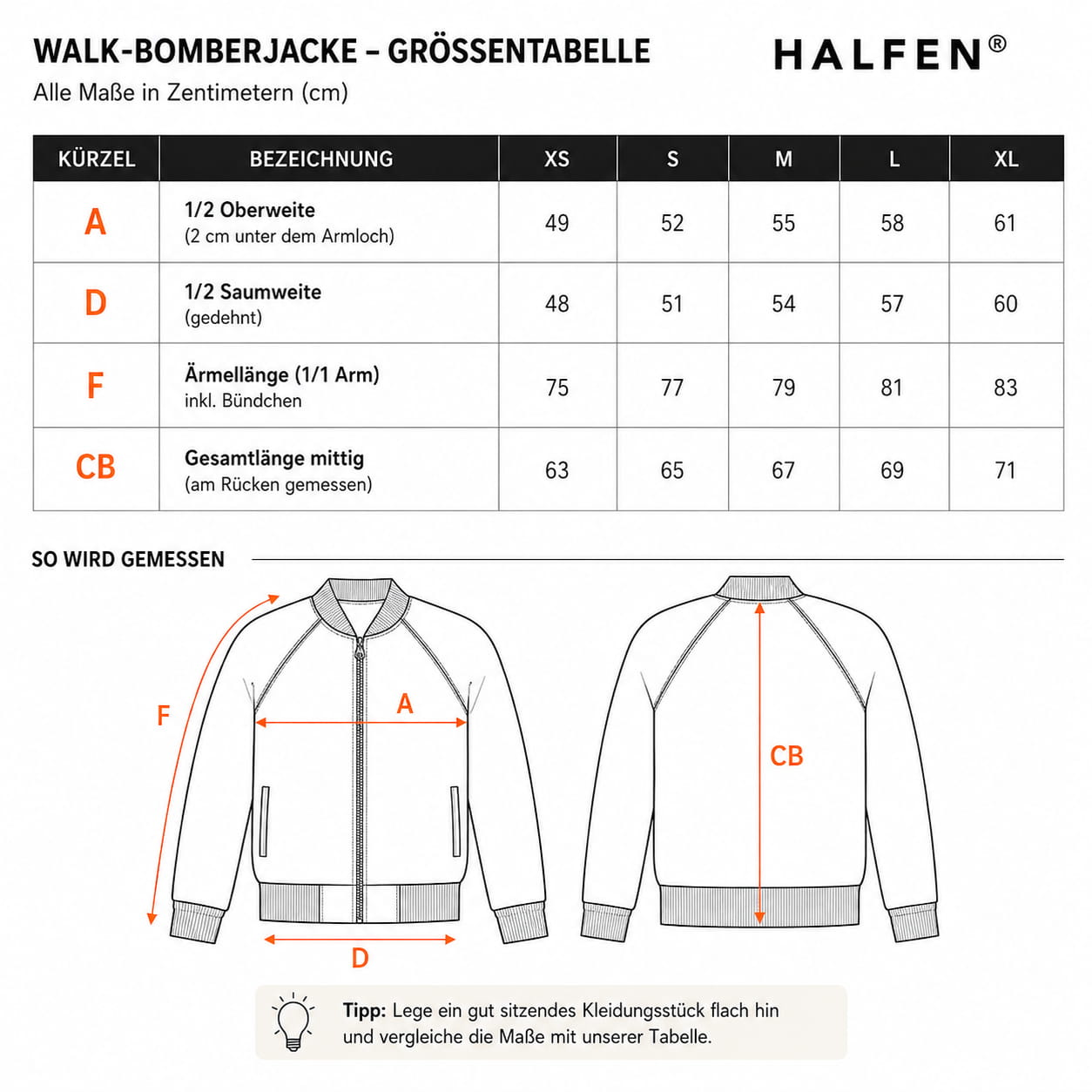 Passform Unisex Walk-Bomberjacke