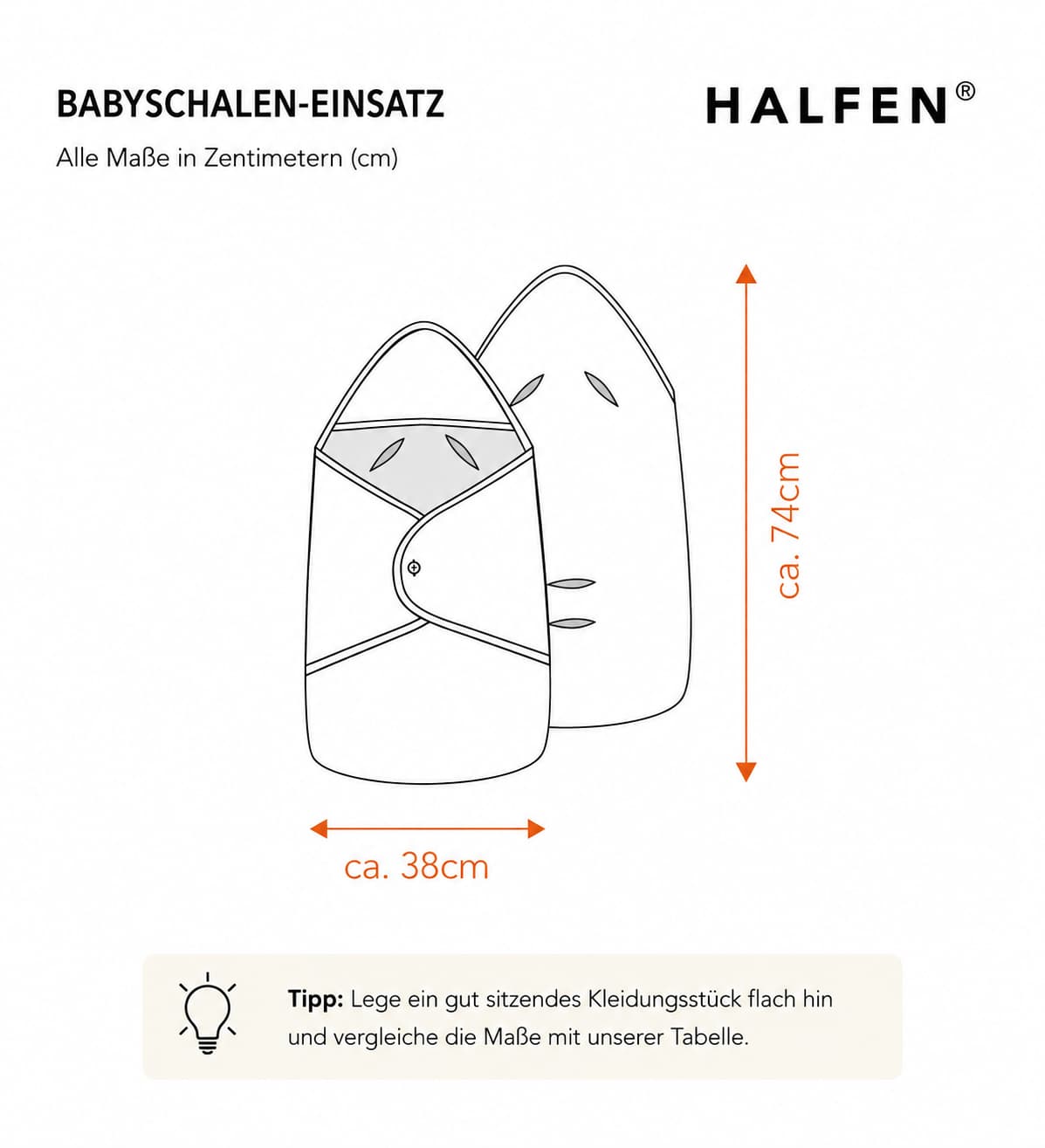 Passform Einschlagdecke aus feinem Wollwalk | Baby