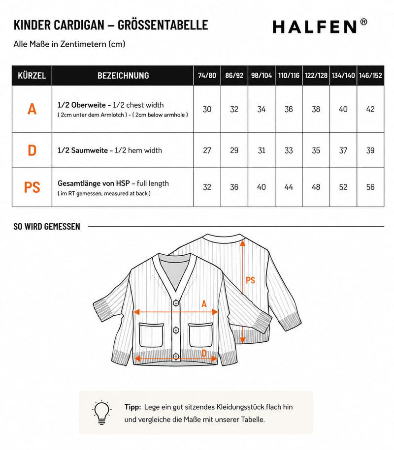 Passform Grobstrick Cardigan aus Merino | Kinder