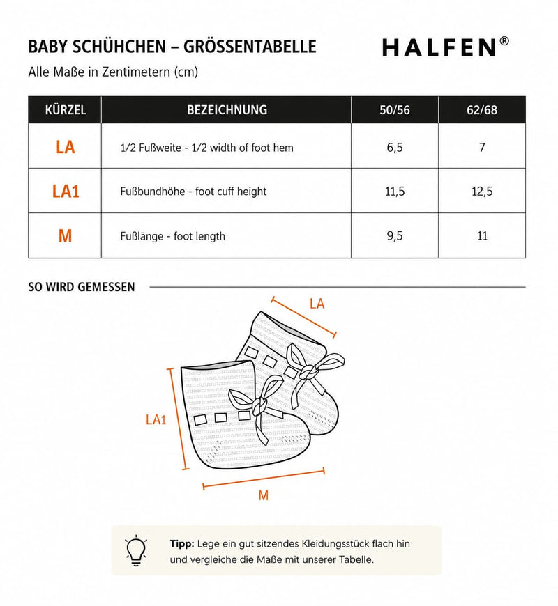 Passform Grobstrick Schühchen aus Merino | Baby