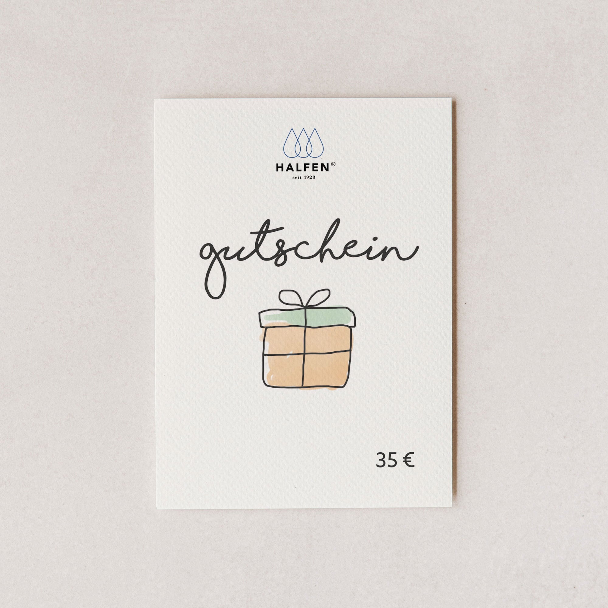 Gutschein Karte Halfen Wert 35 Euro digital