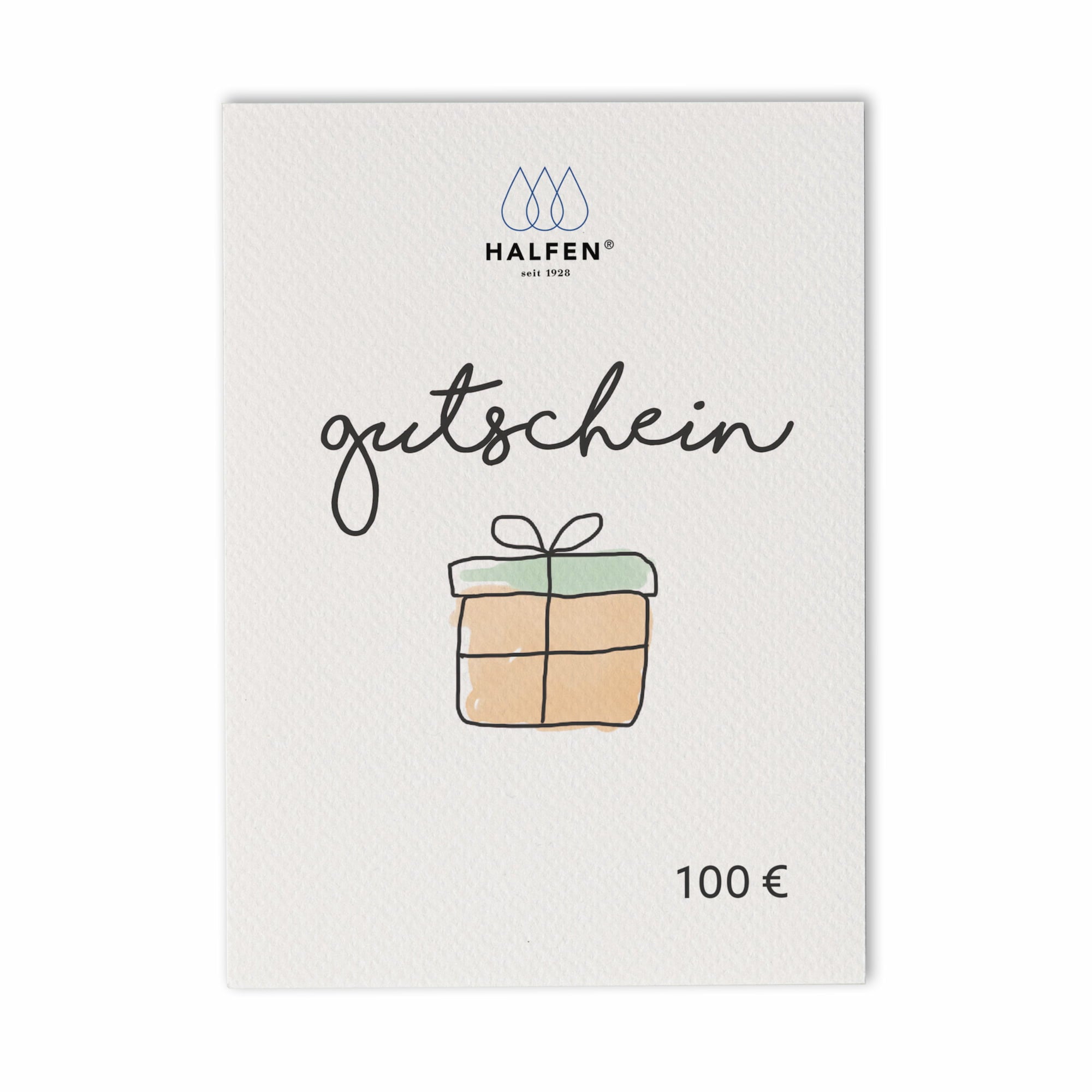 Gutschein Karte Halfen Wert 100 Euro