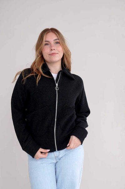 Bomberjacke aus feinem Walk | Damen