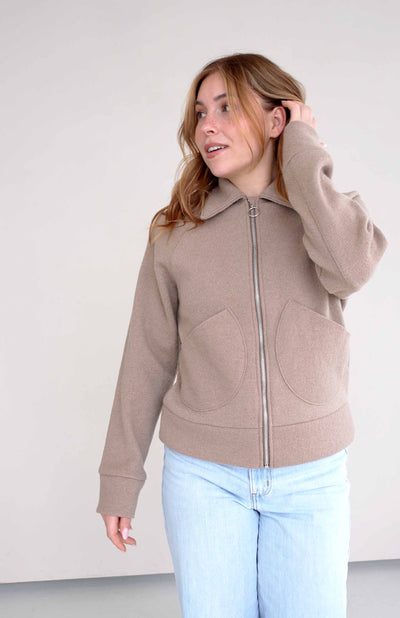 Bomberjacke aus feinem Walk | Damen