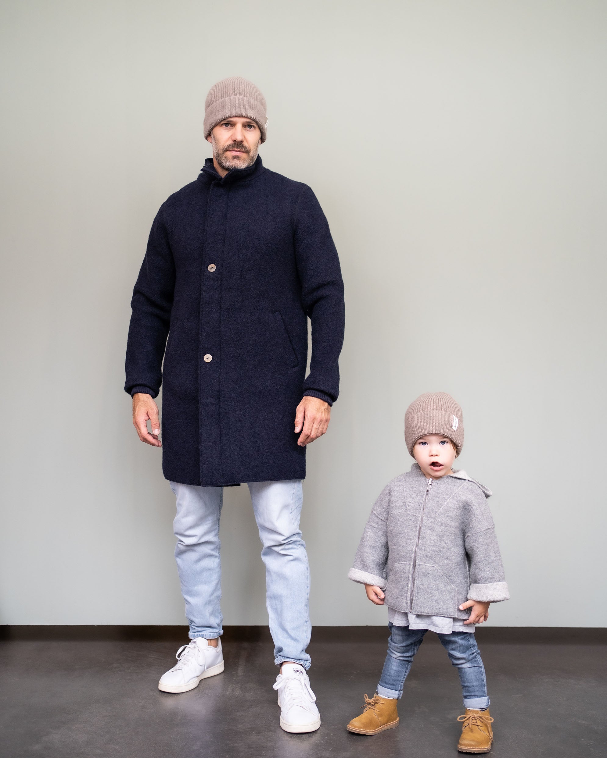 Men's Boiled Wool Coat made of Merino Wool – Simple & Durable