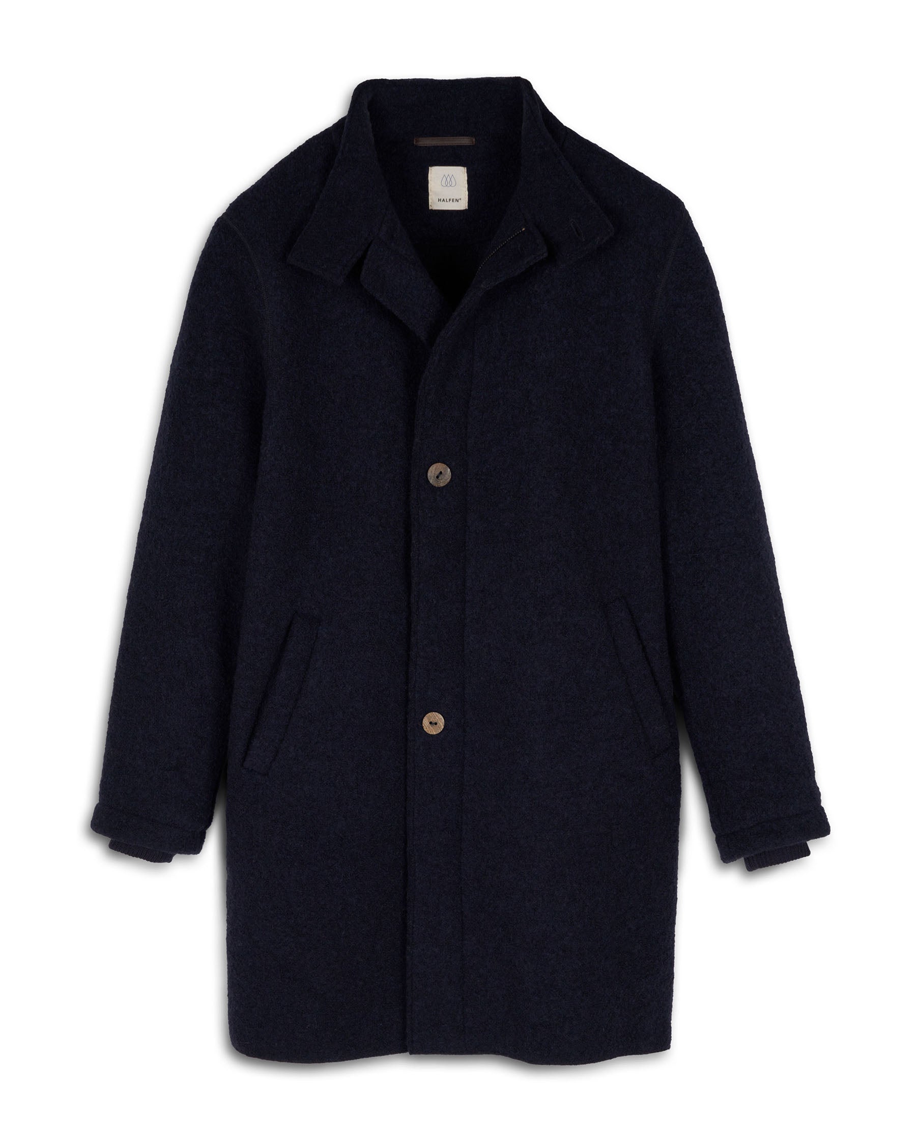 Men's Boiled Wool Coat made of Merino Wool – Simple & Durable