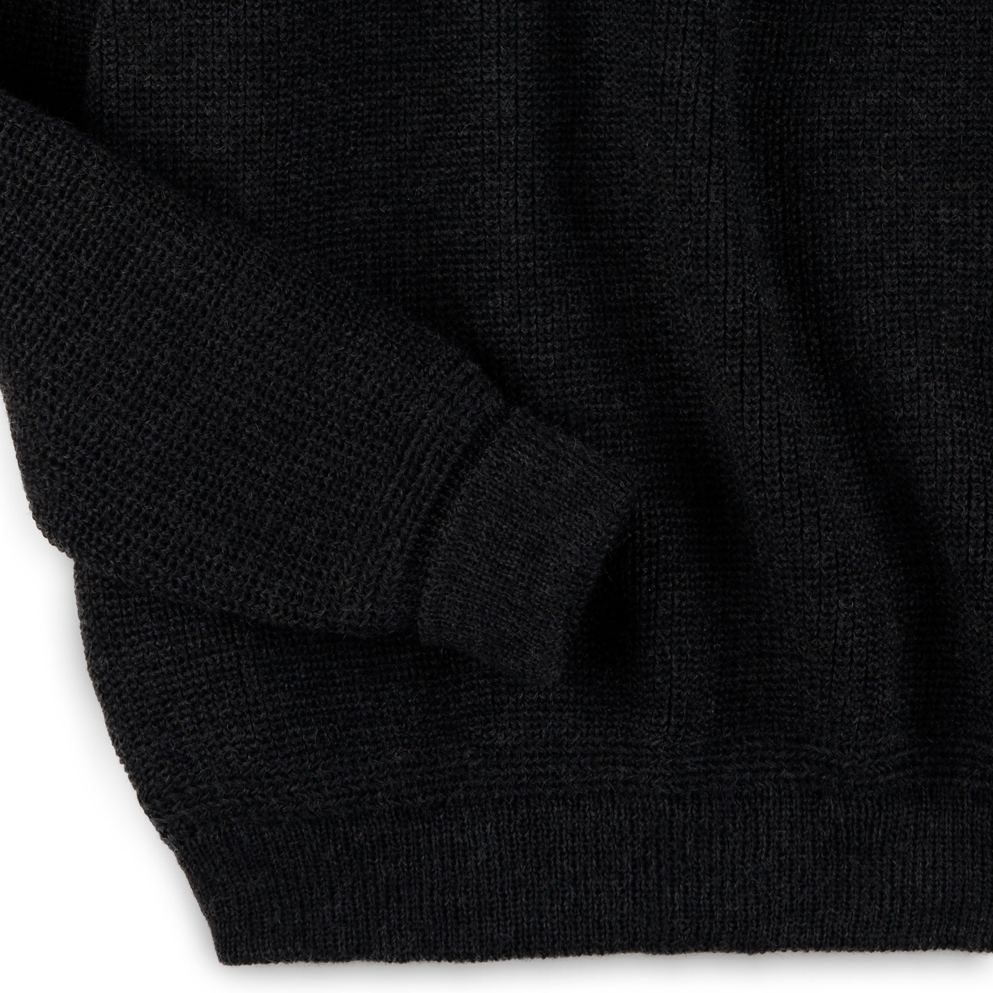 Unisex Textured Merino Wool Troyer