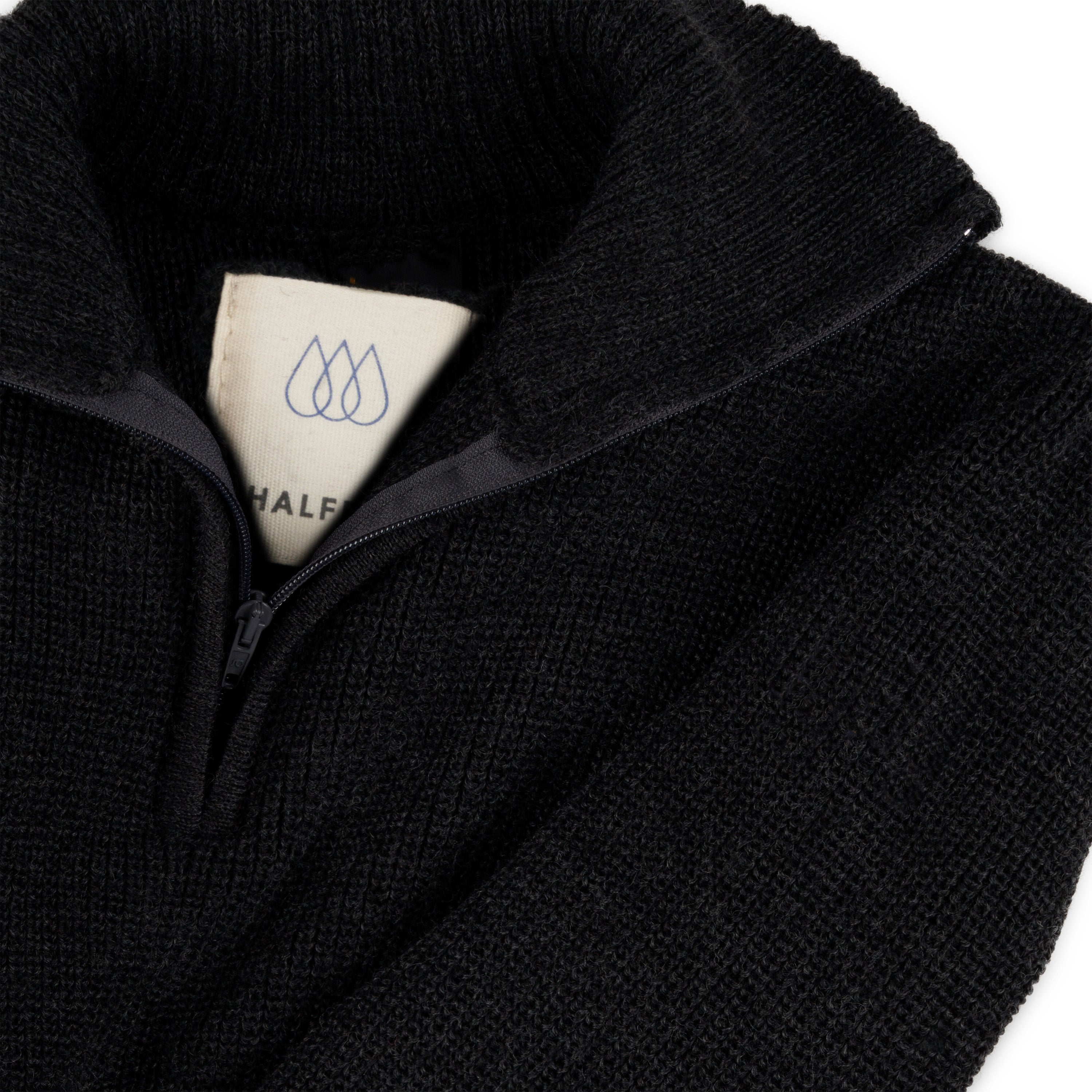 Unisex Textured Merino Wool Troyer