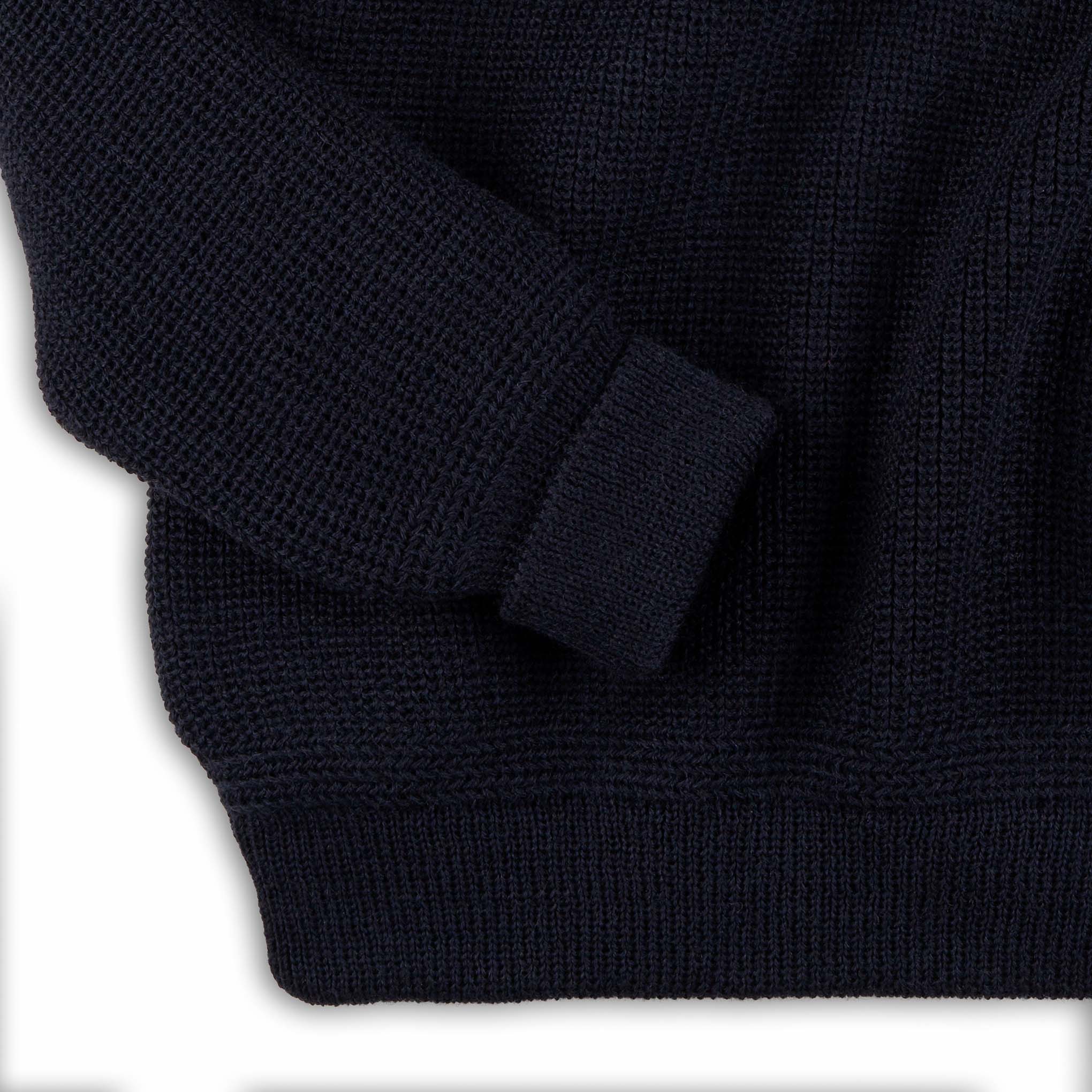 Unisex Textured Merino Wool Troyer