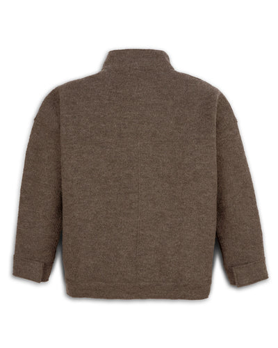 Herren Walkjacke mit Stehkragen Rückansicht