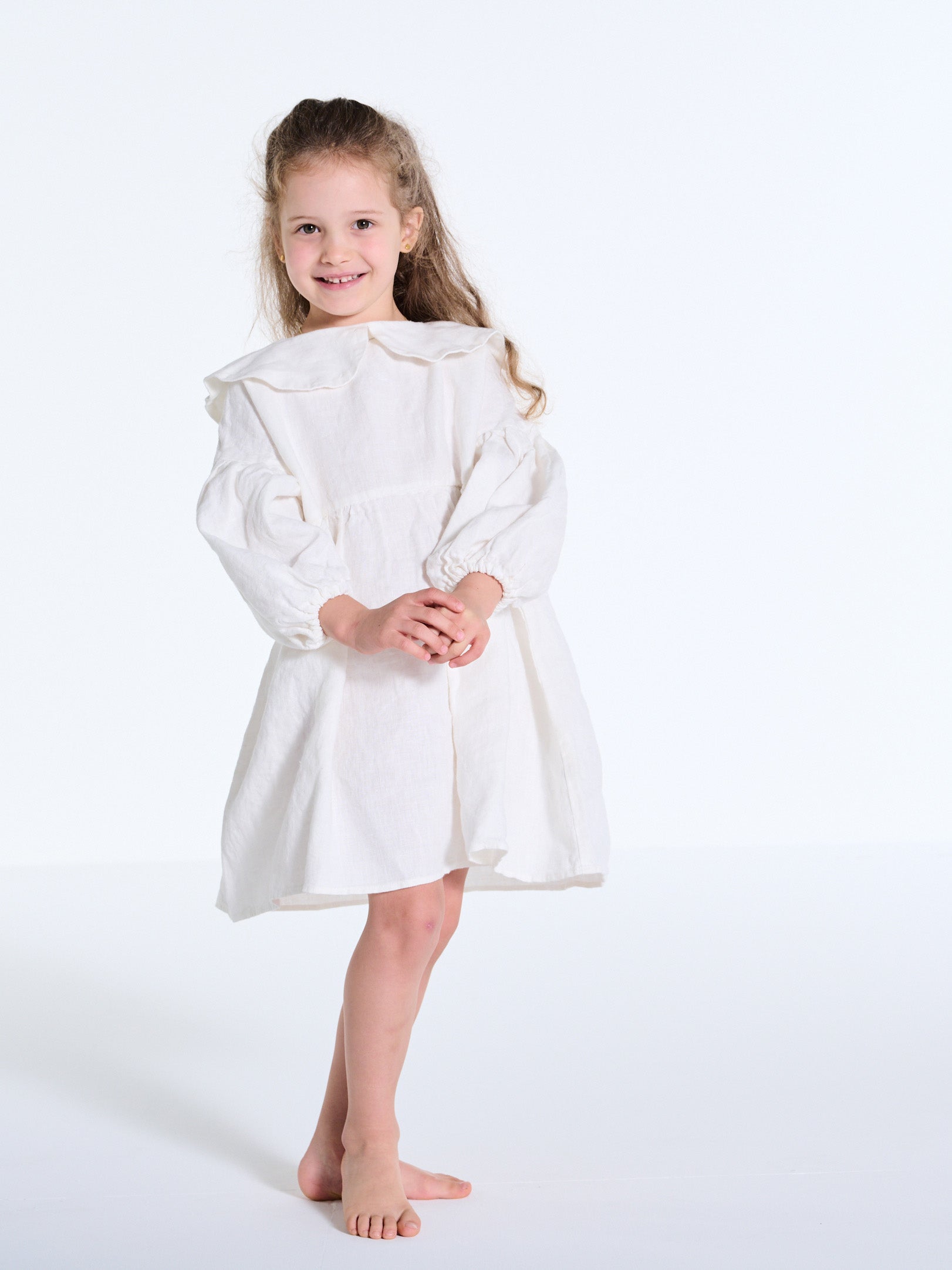 Kinder Leinen Kleid