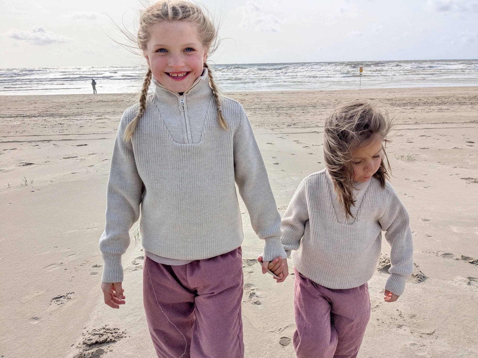 B Ware Kinder Struktur Strick Troyer