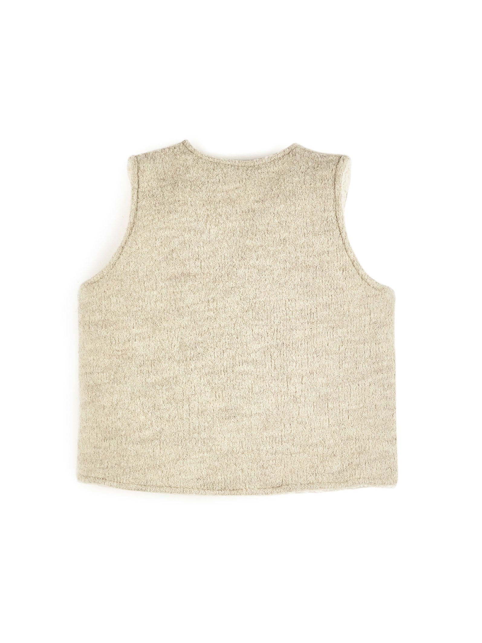 Walk fleece vest with teddy bear