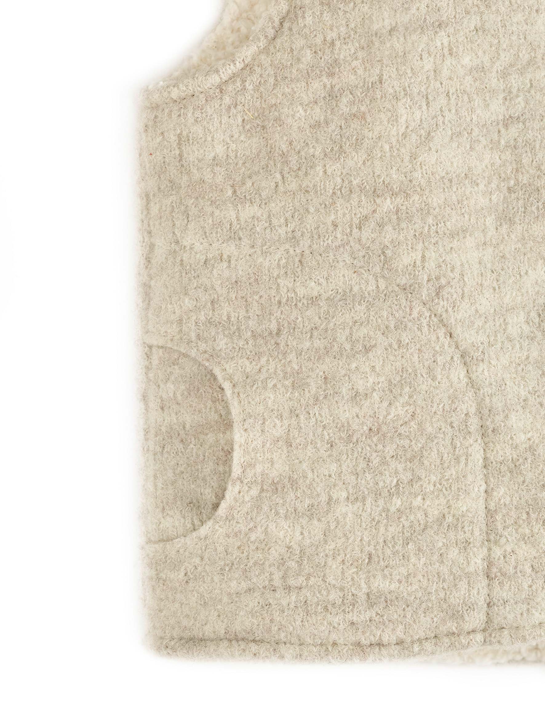 Walk fleece vest with teddy bear