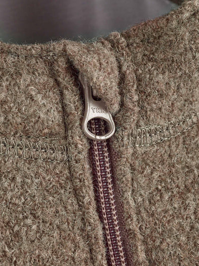 Hooded boiled wool coat | Kids