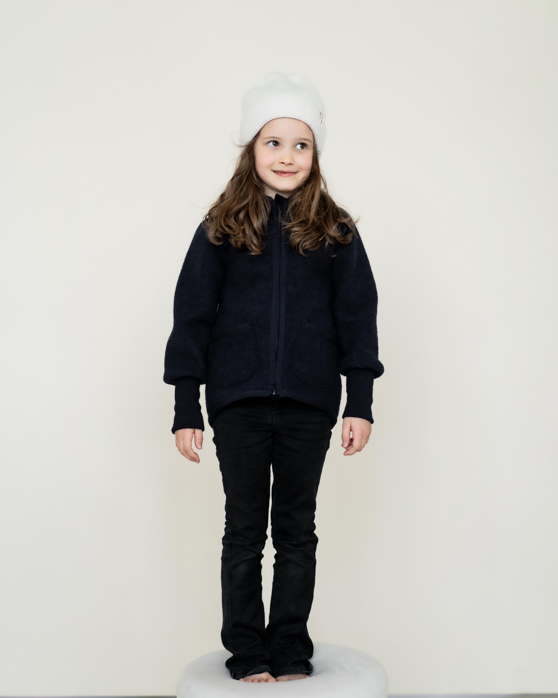 Fleece jacket with zipper