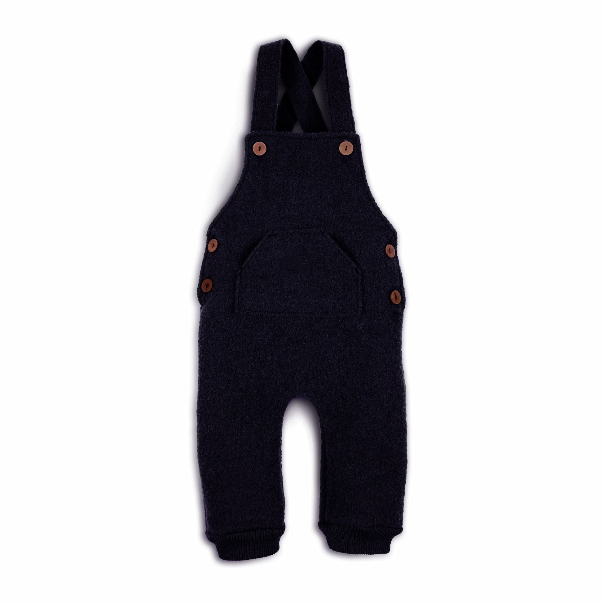 Latzhose Walk in Farbe Marine von vorne