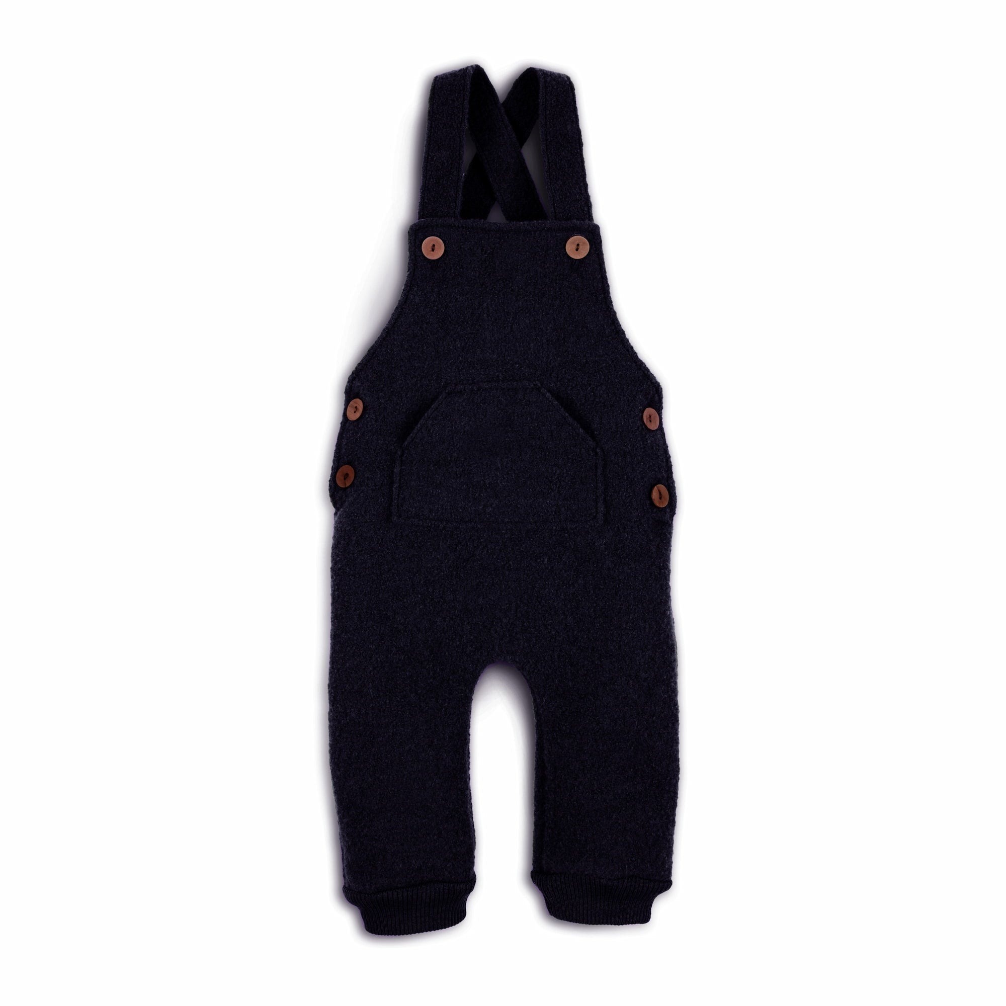 Latzhose Walk in Farbe Marine von vorne