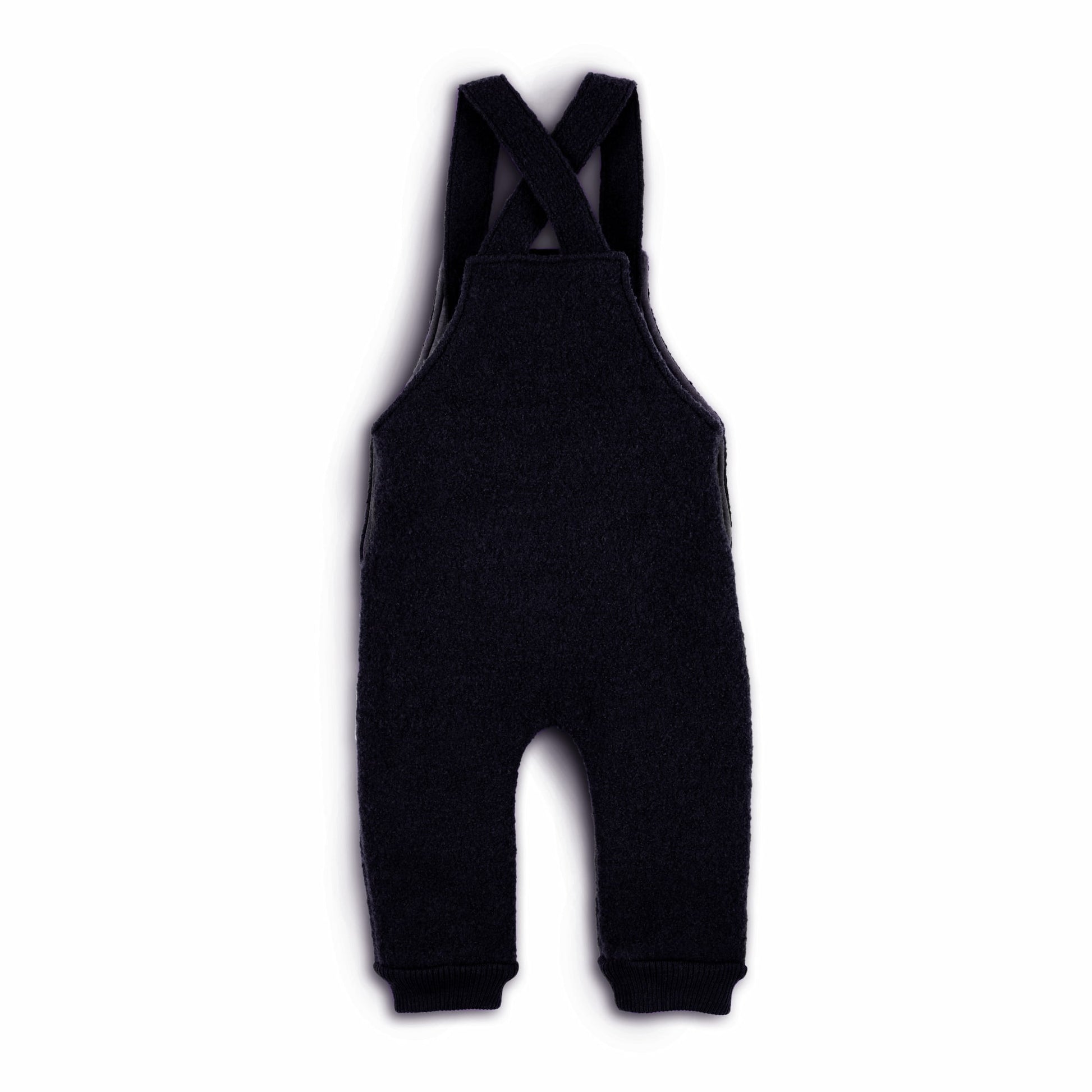 Latzhose Walk in Farbe Marine von hinten