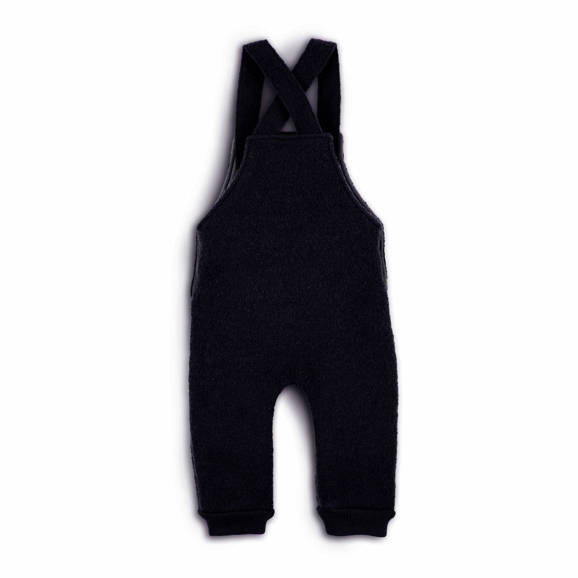 Latzhose Walk in Farbe Marine von hinten