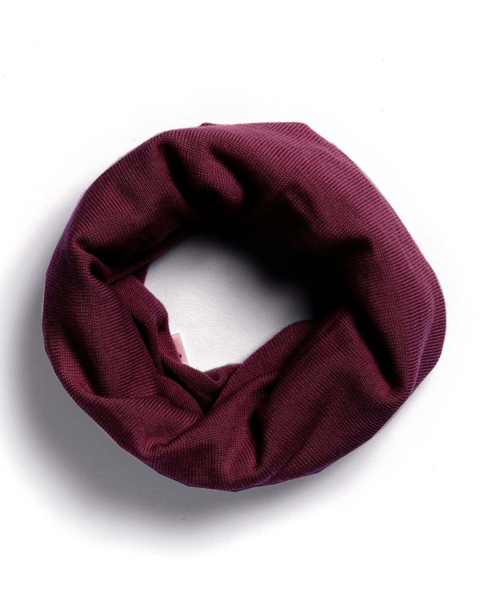 Loop Kinder Schal aus Merinowolle in Cherry