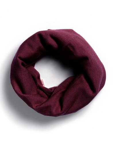 Loop Kinder Schal aus Merinowolle in Cherry