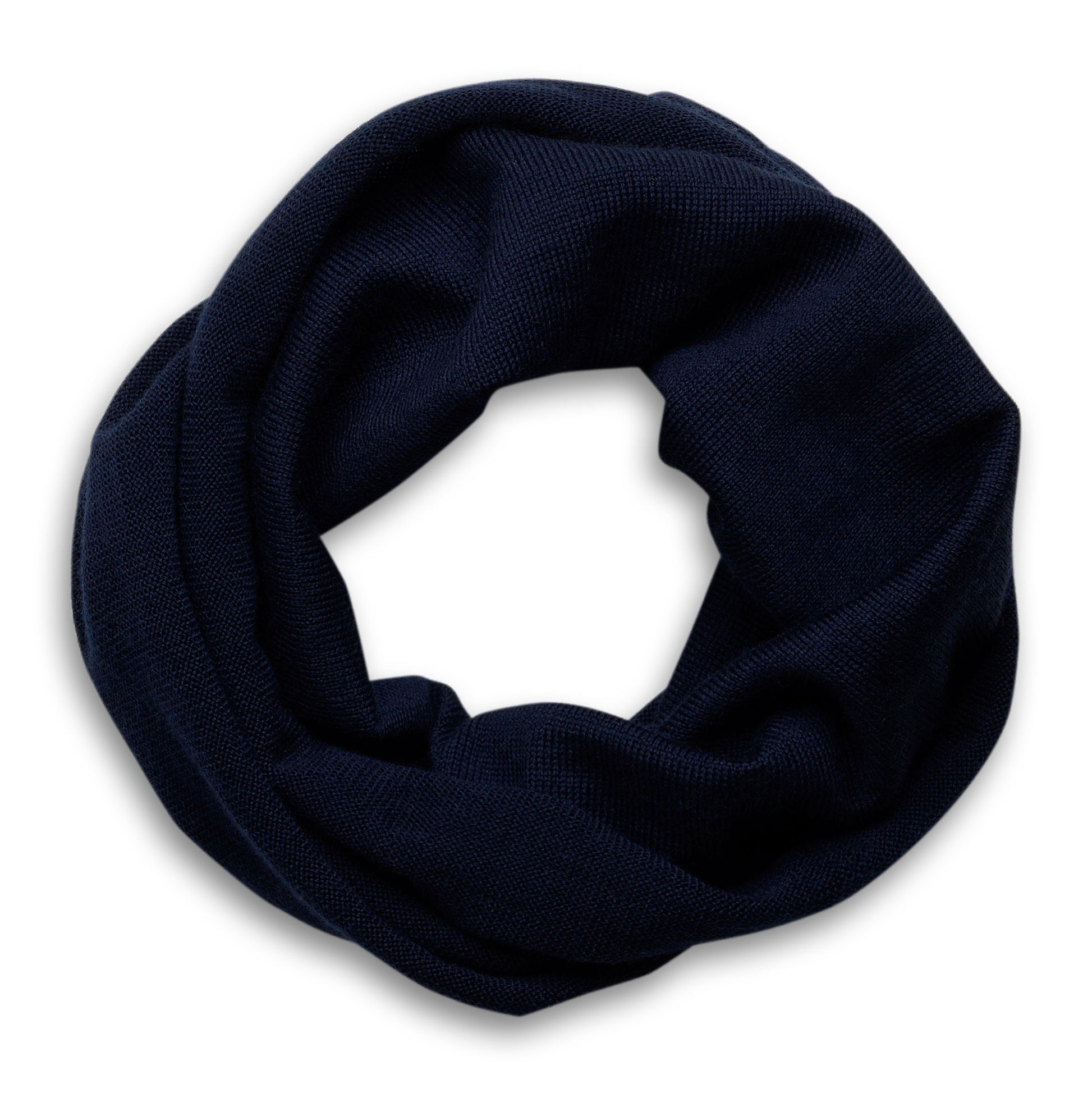 Loop Kinder Schal aus Merinowolle in Marine
