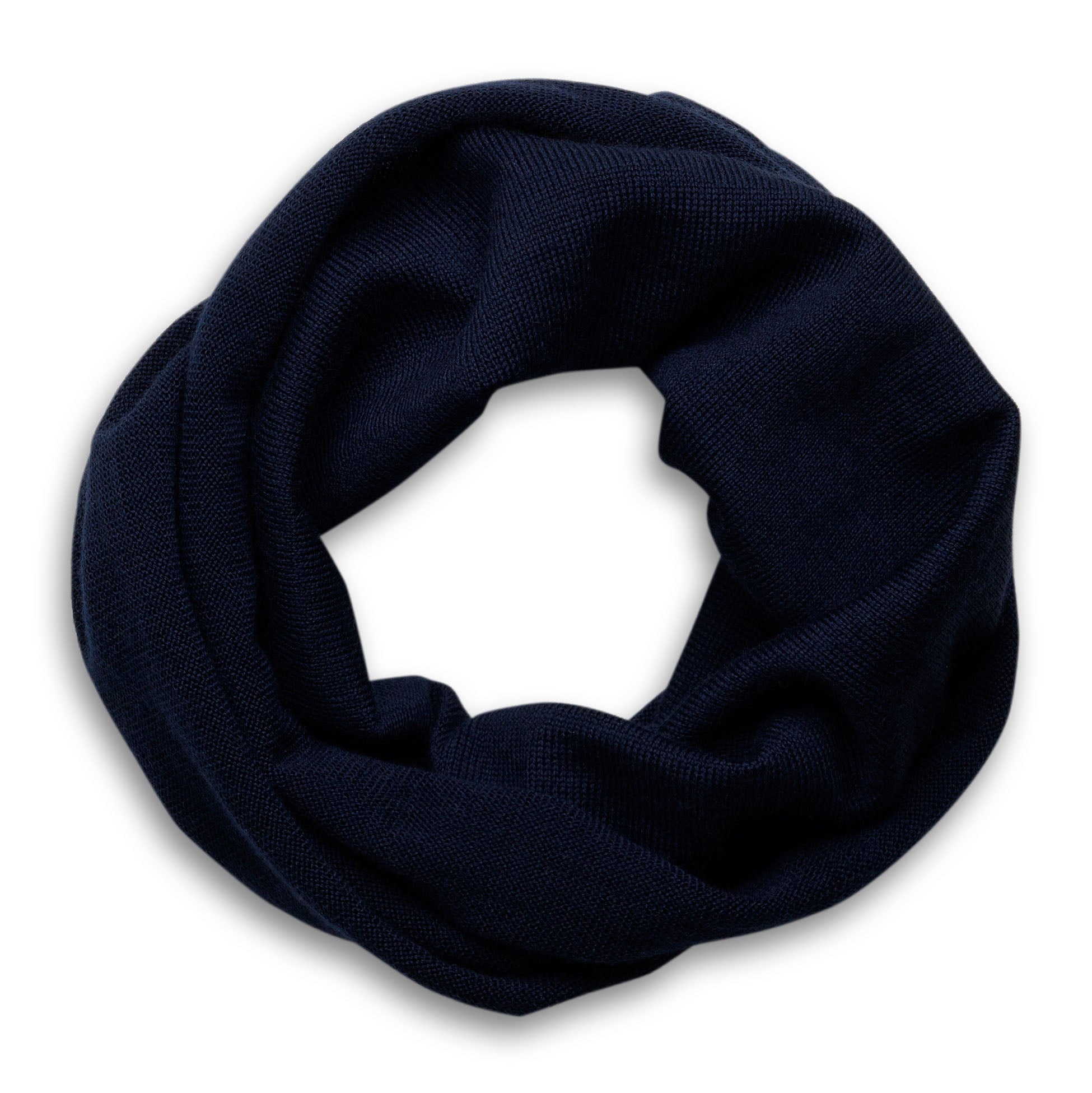 Loop Kinder Schal aus Merinowolle in Marine