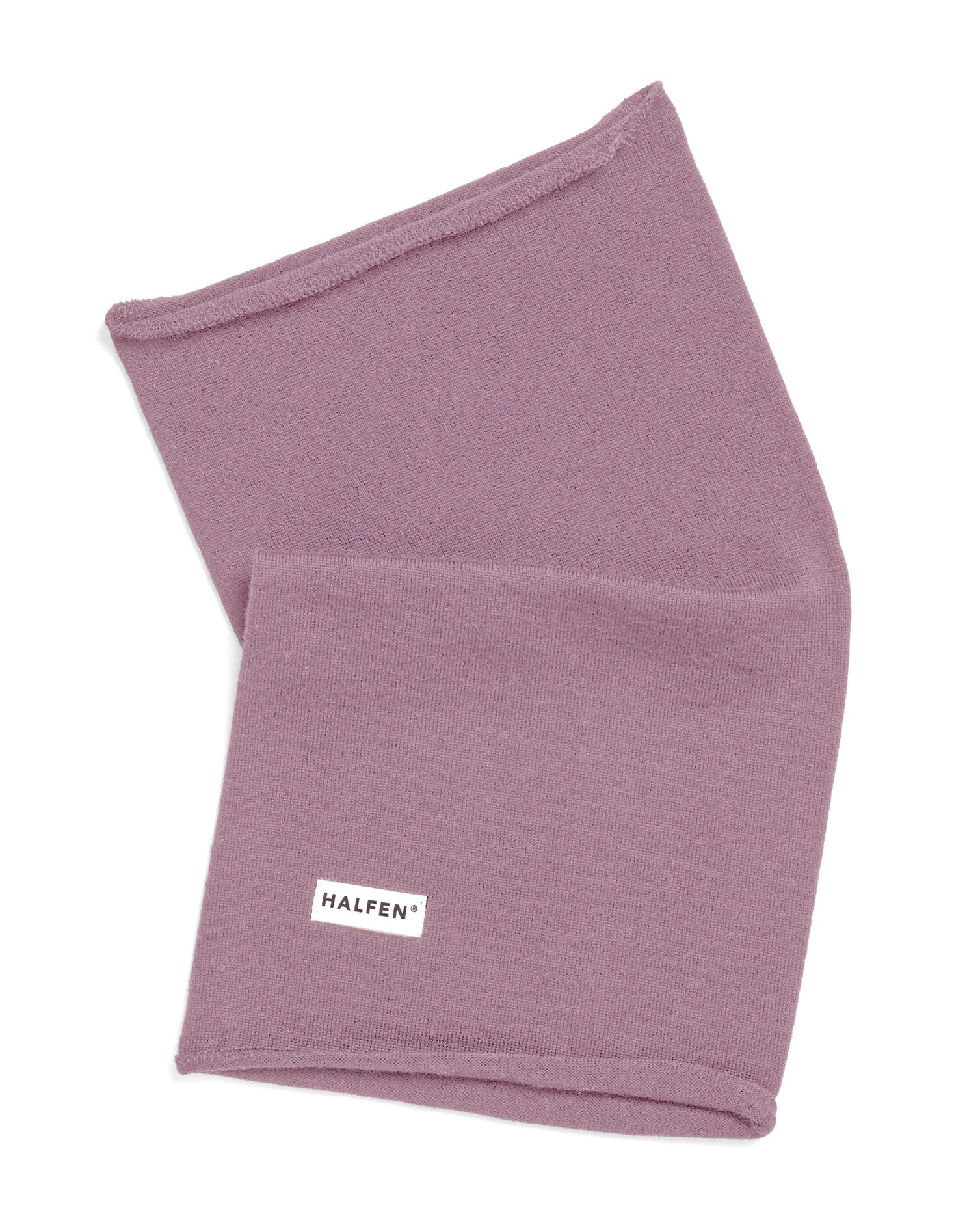 Loop Kinder Schal aus Merinowolle in Mauve – gefaltet