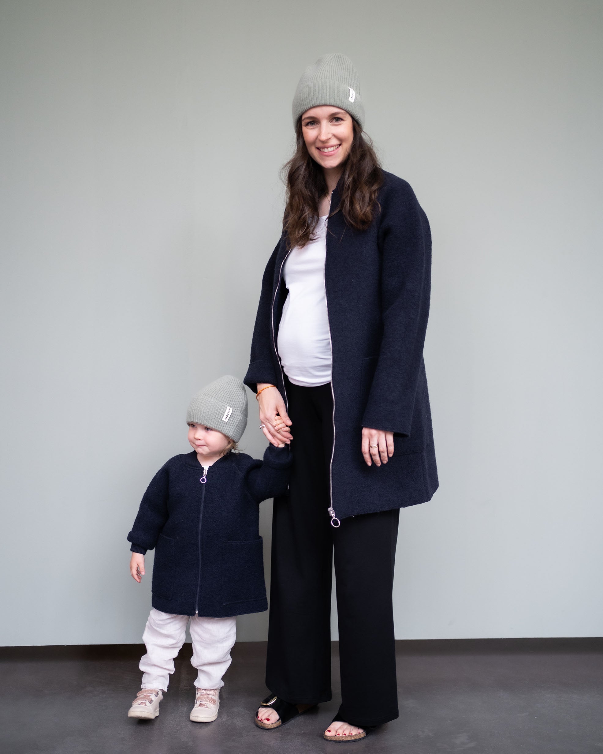 Women's Boiled Wool Short Coat - Halfen