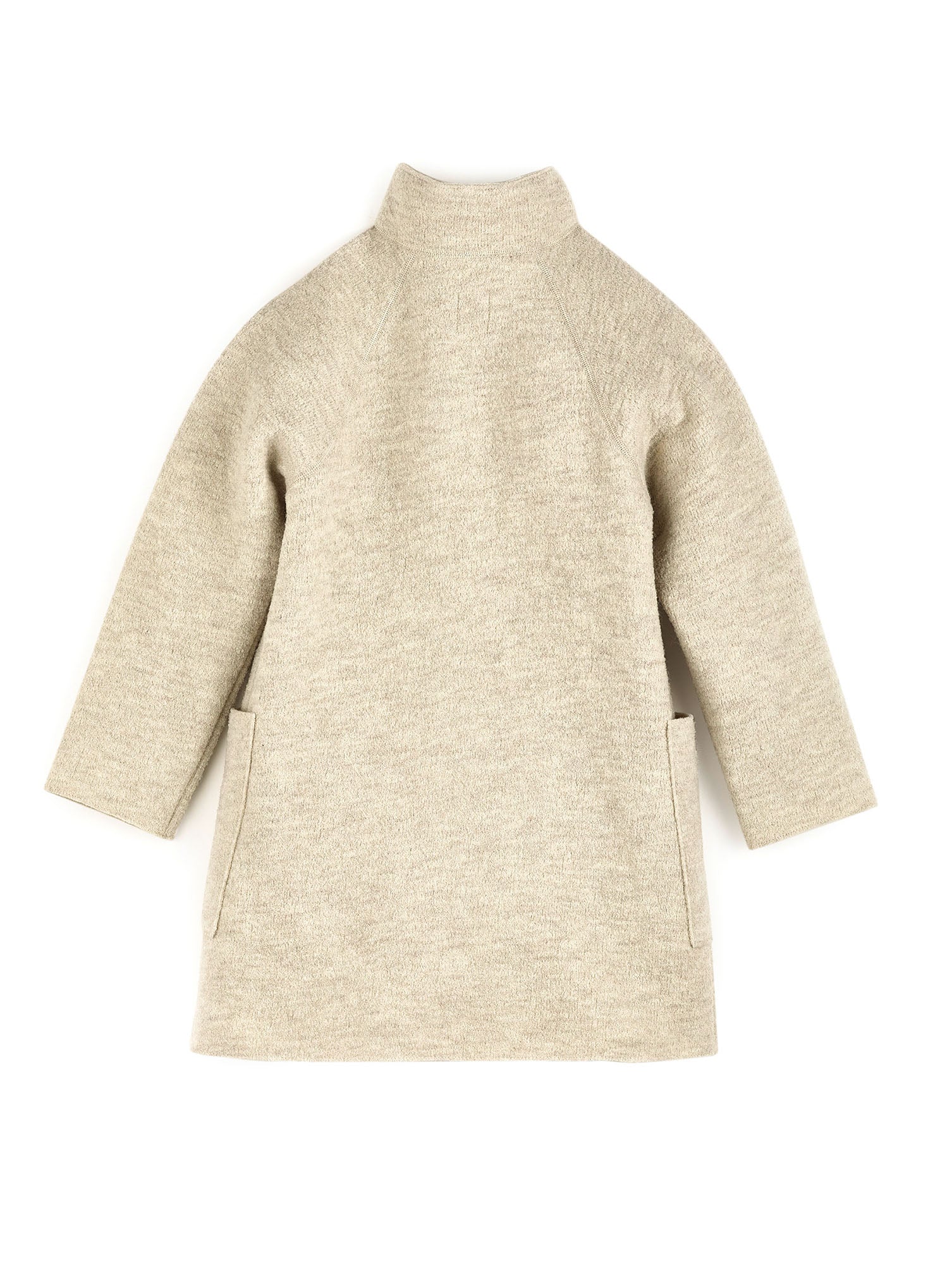 Women's Boiled Wool Short Coat - Halfen