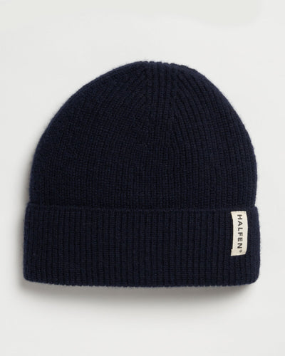Unisex Mütze aus Cashmere in Marine