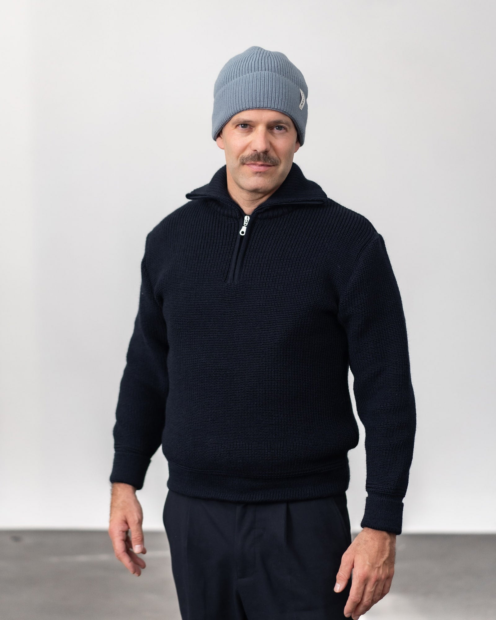 Merino Strick Mütze