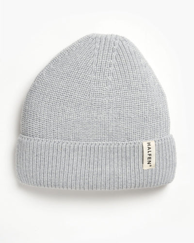 Mütze aus Merino in Grau