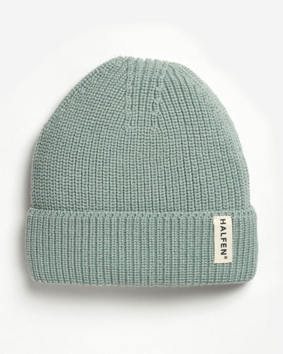 Mütze Merino Strick in Farbe Sage