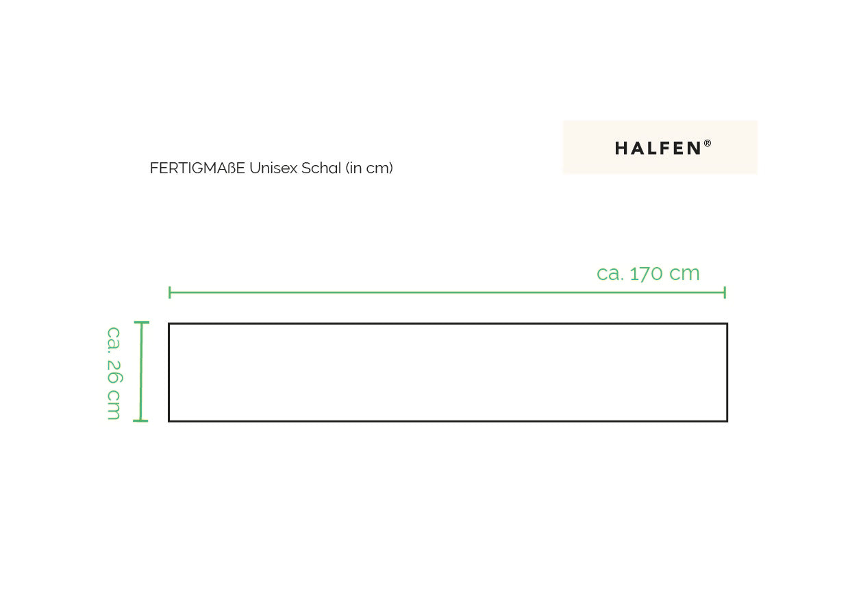 Passform Unisex Schal