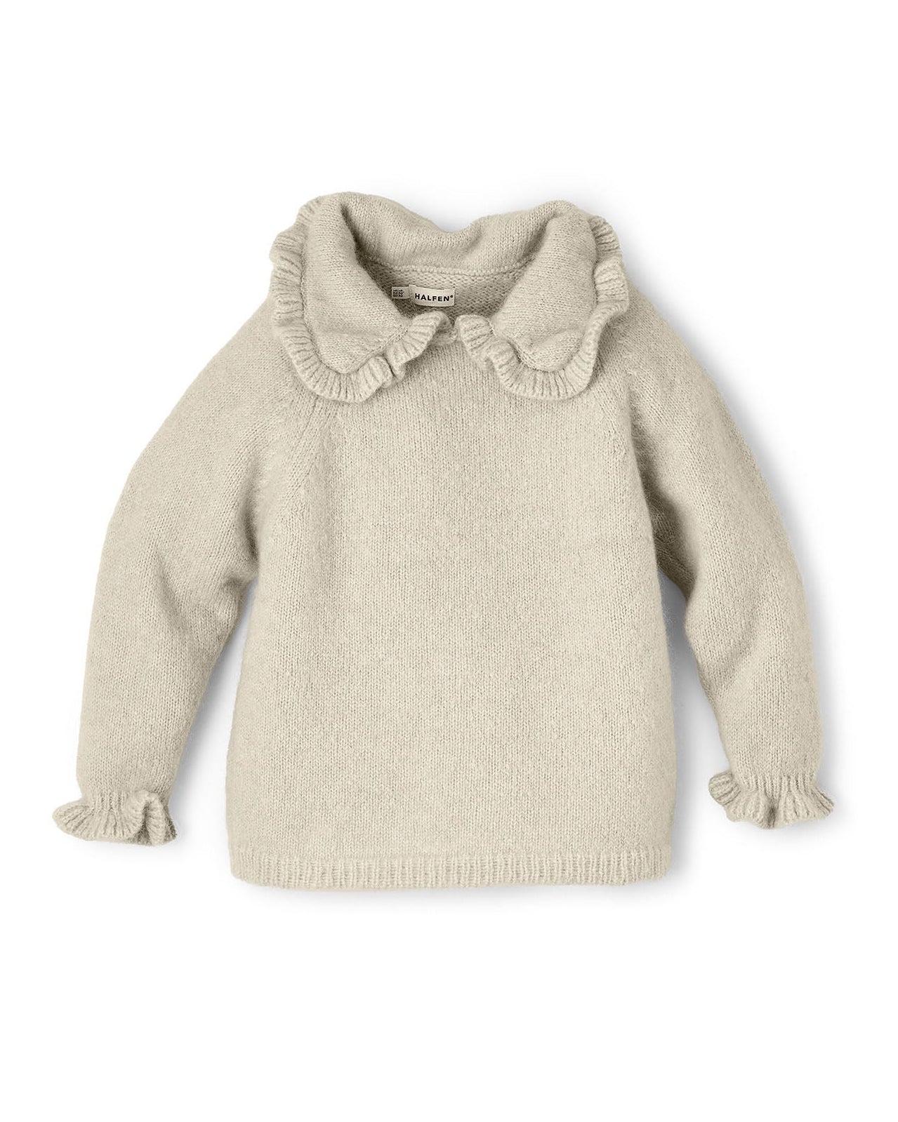 Pullover mit Peter Pan Kragen aus Alpaka | Baby & Kinder