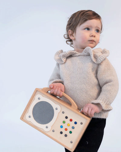 Pullover mit Peter Pan Kragen aus Alpaka | Baby & Kinder
