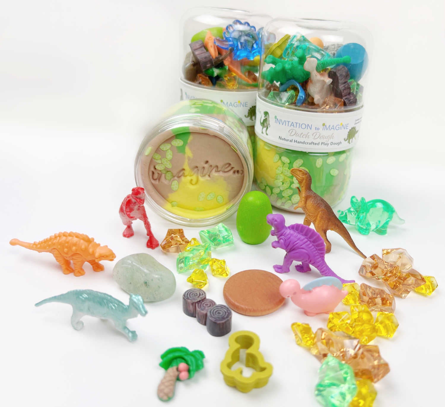Kinderknete mit Spielzeug "Dinosaurier" Spielknete-Set | Kinder
