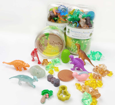 Kinderknete mit Spielzeug "Dinosaurier" Spielknete-Set | Kinder