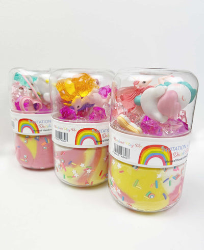 Kinderknete mit Spielzeug "Regenbogen" Spielknete-Set | Kinder