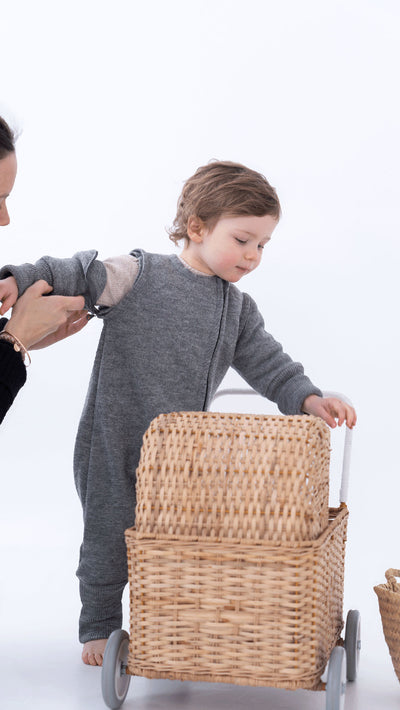 Schlafsack mit Beinen aus feinem Wollwalk | Baby & Kinder