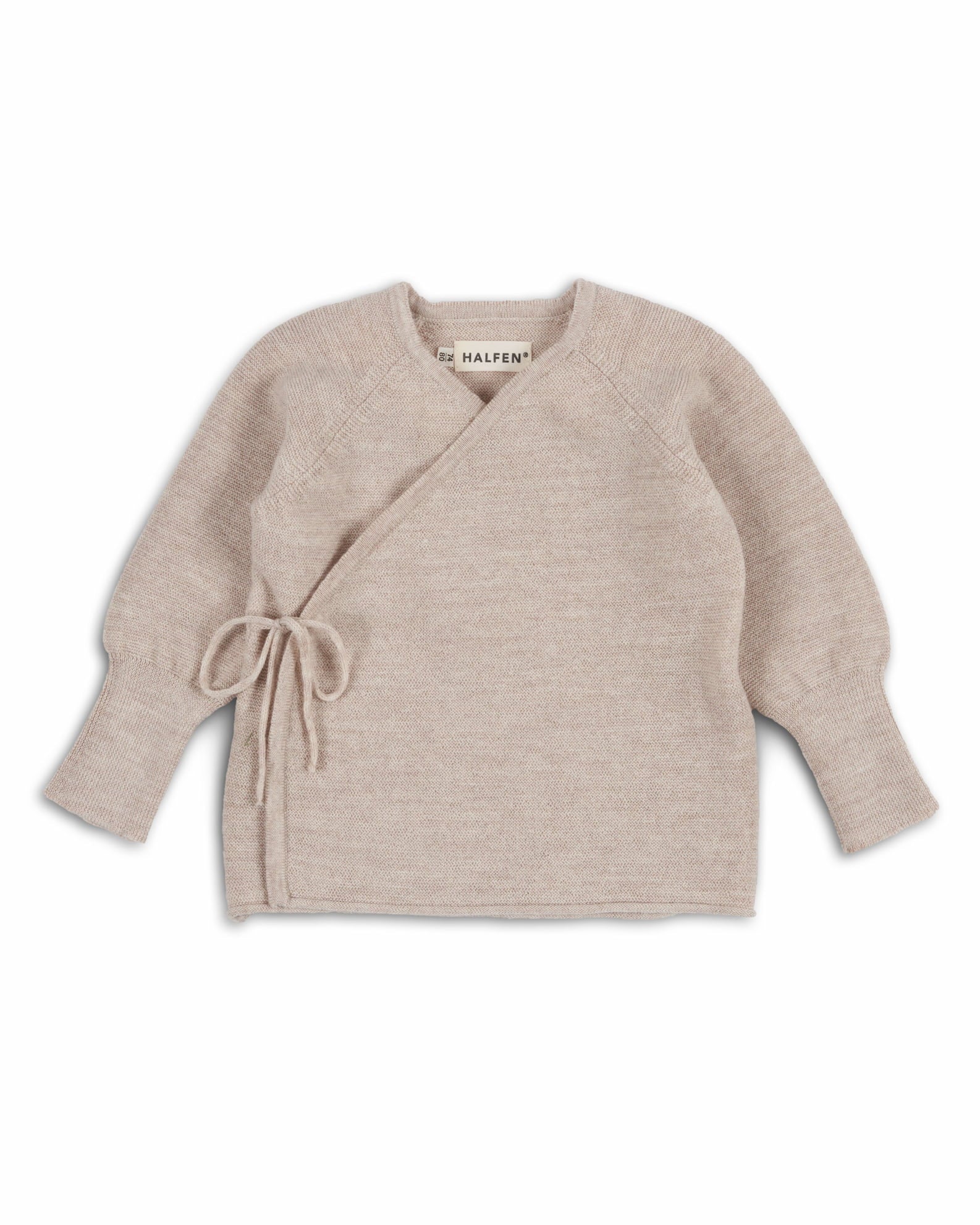 Schlüttli Wickeljacke aus Merinowolle in Natur für Babys