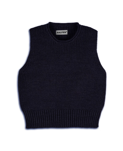 Grobstrick Pullunder aus Merino | Kinder